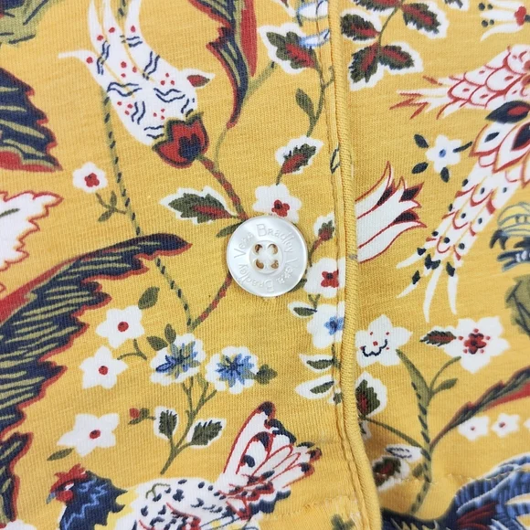 Vera Bradley Women's Medium Long Sleeve Sleep Shirt Pajama Top French Hens - Picture 2 of 7